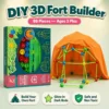 Fortify Glow in the Night 3D Builder Kit | 88-Pieces with Tent Cover