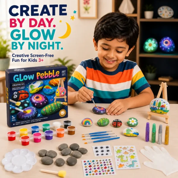 Glow Pals – Glow-in-the-Dark Rock Painting Kit
