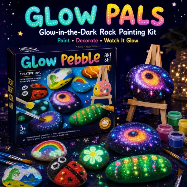 Glow Pals Glow Pals – Glow-in-the-Dark Rock Painting Kit