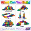 Magnetic Tile Car Building Set - 88 pieces