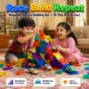 Magnetic Tile Car Building Set - 88 pieces