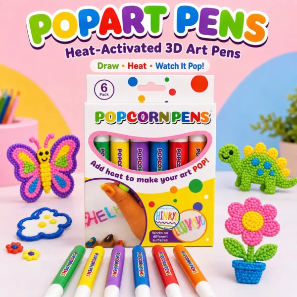 PopArt Pens – Heat-Activated 3D Art Pens PopArt Pens – Heat-Activated 3D Art Pens