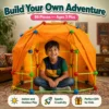 Fortify Glow in the Night 3D Builder Kit | 88-Pieces with Tent Cover