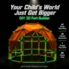 Fortify Glow in the Night 3D Builder Kit | 88-Pieces with Tent Cover