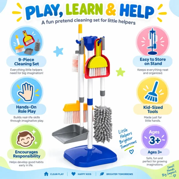TidyCrew – Pretend Cleaning Play Set
